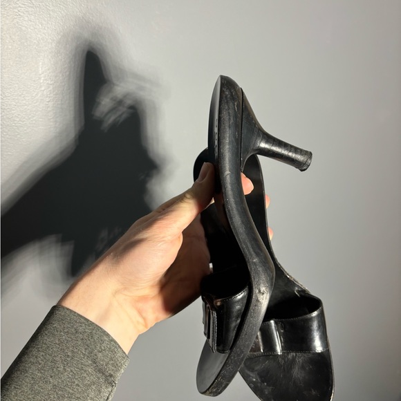 Vintage 90s Gucci Heeled Sandals Women’s Size 7.5 - Picture 7 of 9